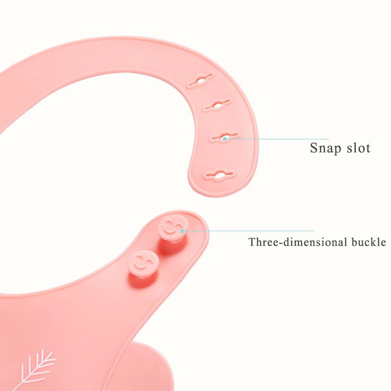Cute Cartoon Printing Baby Bib Waterproof Edible Silicone Kids Girl Boy Bibs Toddler Adjustable Baby Feeding Stuff Accessories