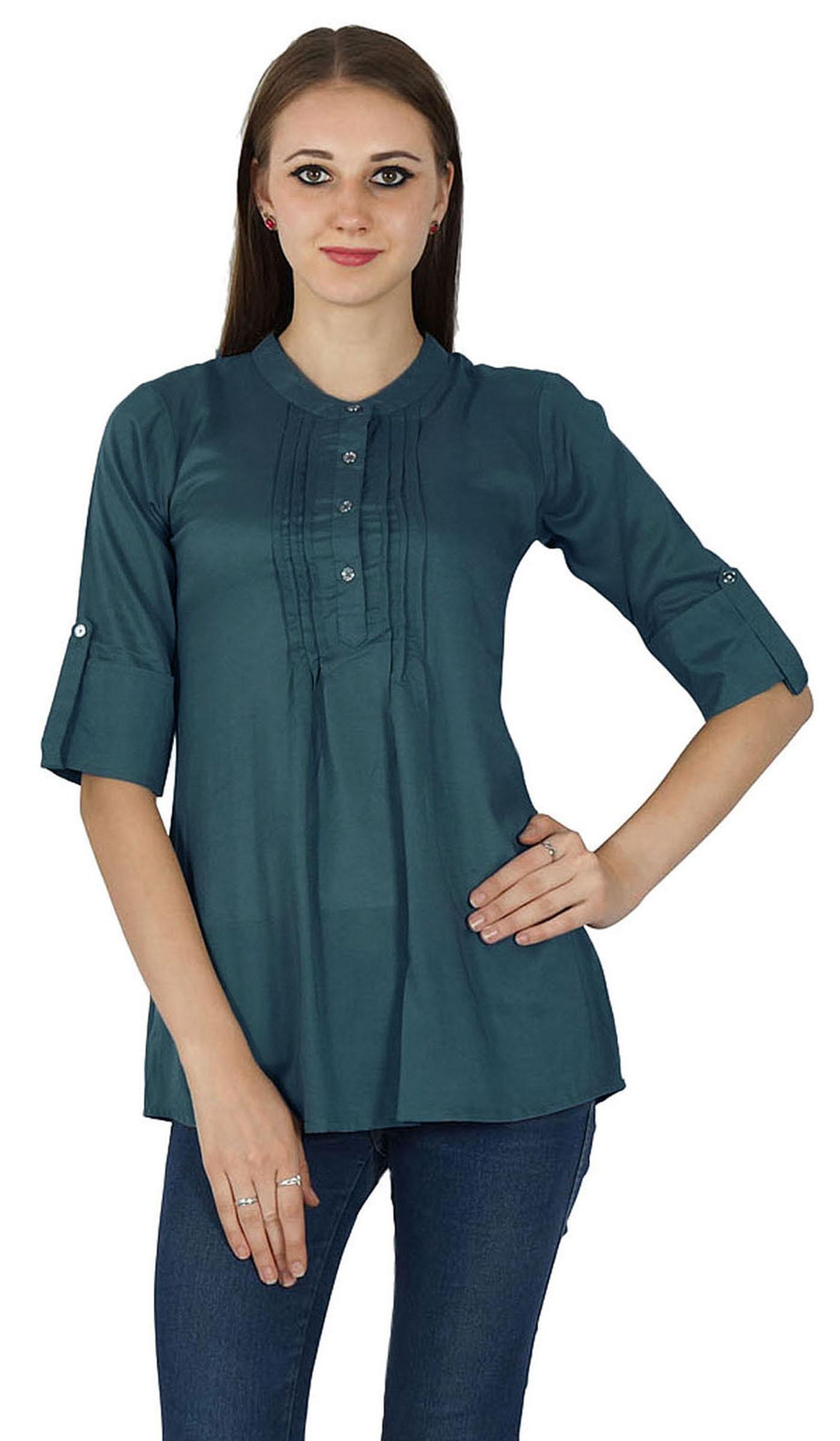 

Casual Top Summer Solid Sundress Dress Tunic Boho Cotton Women Clothing Wear 8 чирок синього кольору