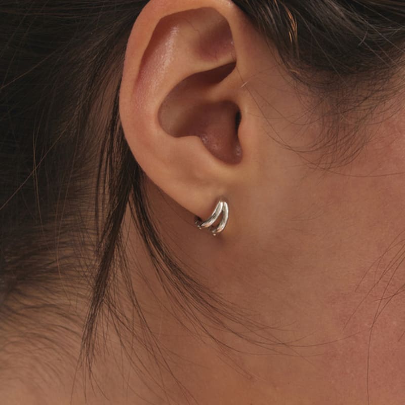 eenie beenie two-line one-touch earrings ENJ24EW016,ENJ24EP017,ENJ24EY018