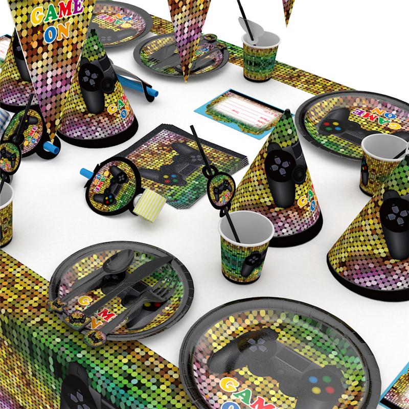 Game Theme Birthday Party Birthday Supplies Decor Battle Gaming Controller Video