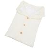 Baby Knitted Plush Sleep Sack With Buttons For Outdoor Use And Warmth