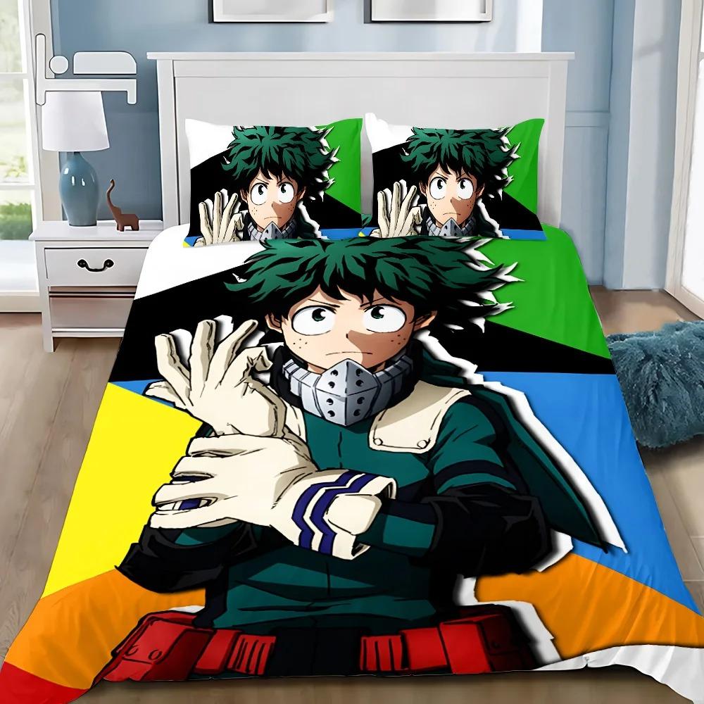 Japan Anime My Hero Academia Bedding Sets Exquisite Bed Supplies Duvet Cover Bed Comforter Set Bedding Set Luxury Birthday Gift