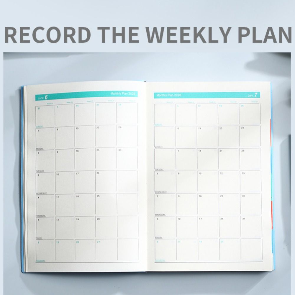Planner Reminder 2026 Agenda Book A5 Daily Planner Portable Calendar Book  Office Supplies