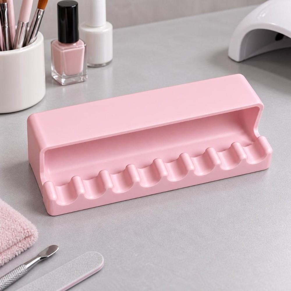 Light-Blocking Nail Brush Stand 8-Slot Manicure Brush Organizer Nail Brush Holder Multifunctional