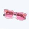Fashion Square Women Sunglasses Candy Color Clear Gradient Eyewear Men Punk Large Frame Sun Glasses