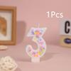 Creative Theme 0-9 Number Cake Decorations Suitable for Home Parties Birthday Party Favors