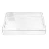 Acrylic Fruit Towel Tray Lightweight Breakfast Cheese Serving Tray with Handles for KTV Hotel