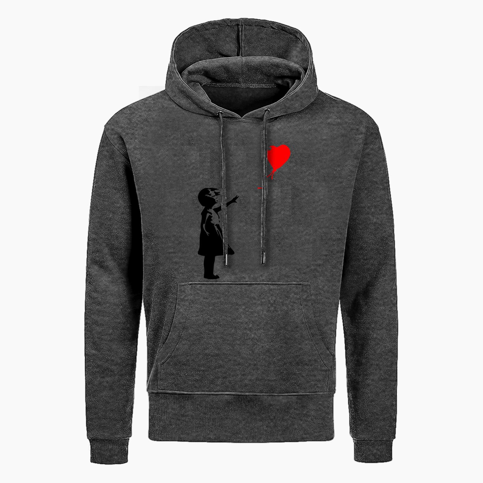 

Модные толстовки с капюшоном Balloon Girl Banksy Толстовка осенняя персонализированная куртка хип-хоп мужская уличная толстовка L
