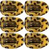 Leopard Print Oval Frosted Hair Clip Women's High-end Versatile Duckbill Clip Hair Accessories