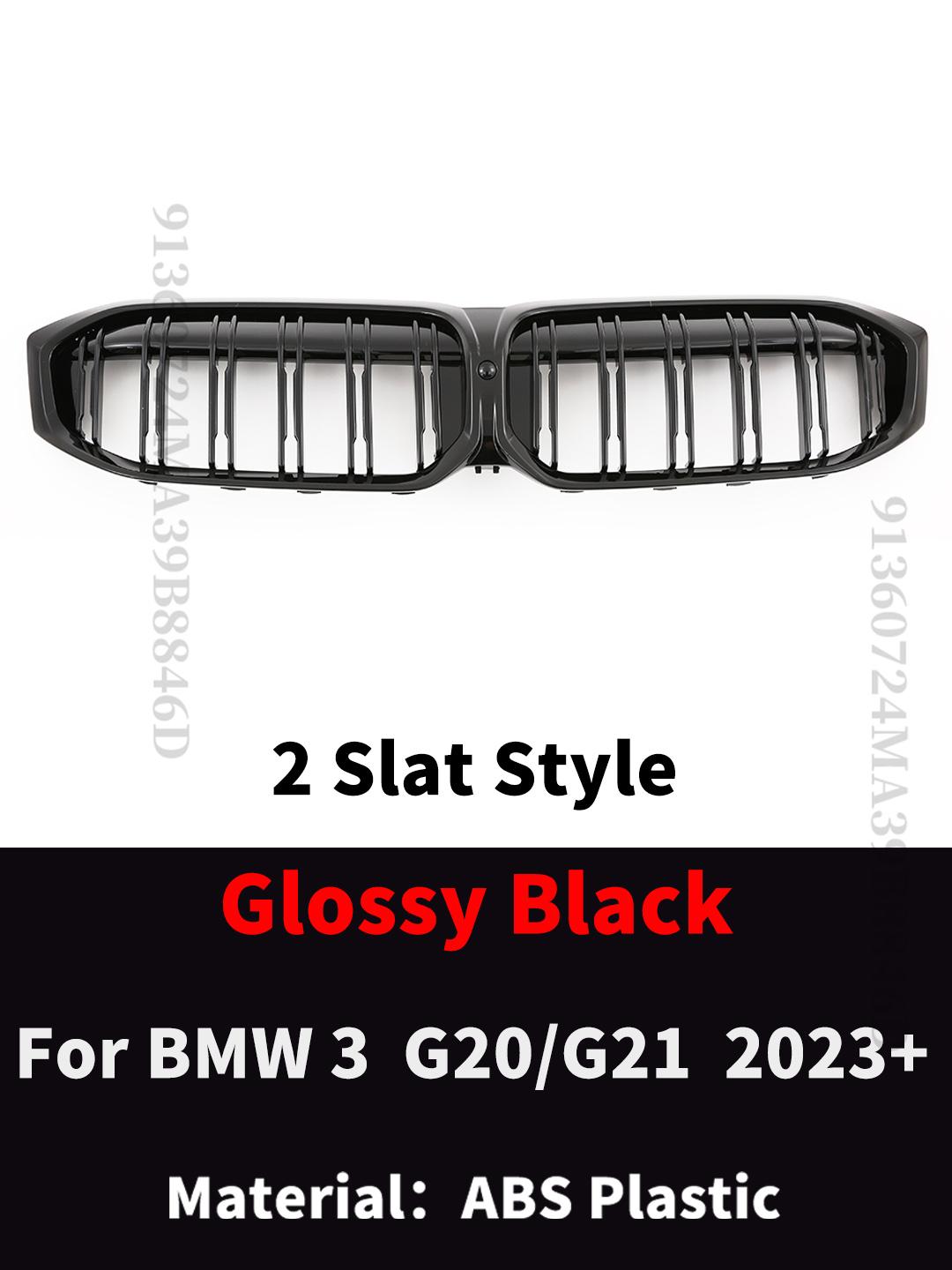 

Передняя решетка радиатора с двойной планкой, ромбовидная решетка, центральная сетка, тюнинговая часть для BMW 3 серии G20 G21 LCI 2025 330i 320d M340i