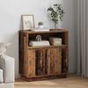 LED Sideboard in Rustic Wood Look 71 x 34.5 x 75 cm Engineered Wood