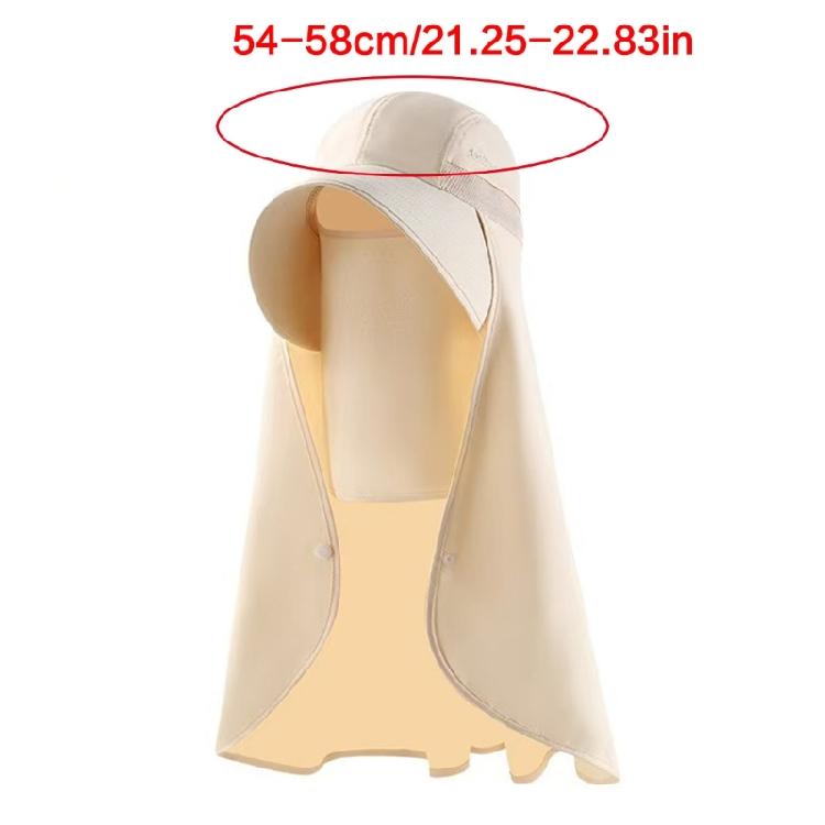 Sunshade Sun Hat with Large Shawl Neck Flap for Outdoor Activities Adjustable Neck Covering Stylish Neck Flap