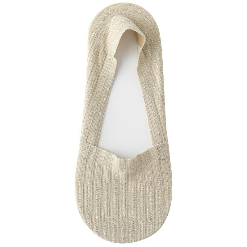 Women's Summer Ice Silk Invisible Socks Macaron Solid Color Cotton-soled Sweat-absorbing Boat Socks White Sneakers Versatile Short Socks