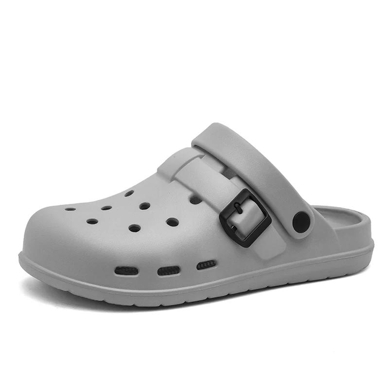 Fashion EVA Men Slippers Soft Outdoor Home Women Casual Shoes Non-slip Couple Garden Shoes Waterproof Chef Shoes Nurse Doctor Sandals