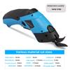 ZK40 Electric Scissors Cloth Cut Machine Lithium Charging Leather Sewing Tailor Scissor Tungsten Steel Blade Portable Hand Tool