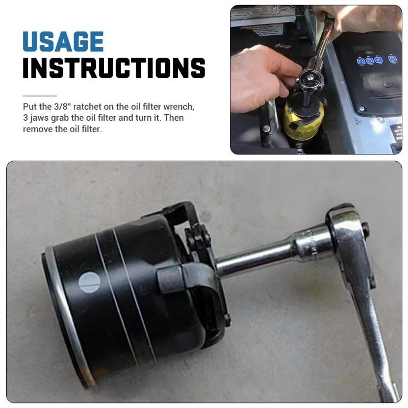 1PCS Outil Universel à 3 Griffes pour Retrait de Filtre à Huile Outil de Retrait de Filtre à Huile pour Voitures Outils Spéciaux pour Interface Outil Clé pour Filtre à Huile