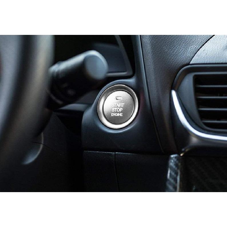 NEW! Aluminum Keyless Engine Push Start Button W/ Decoration Ring For Mazda 3