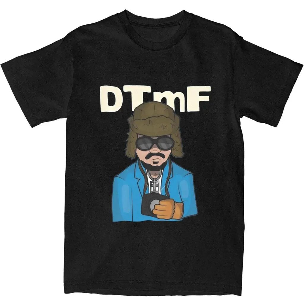 DTMF with Bear Cartoon Debi Tirar Mas Fotos Printing Bad Bunny Hippe Women T Shirt Summer T Shirts Cotton Tshirt for Men Top Tee