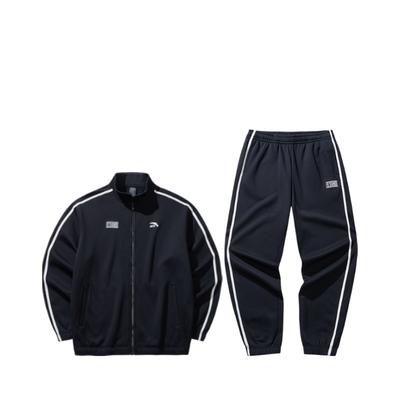 Jednoduchý teplý top s okrúhlym výstrihom Priedušný Pohodlný Ležérny Športový oblek Pánske vrchné diely Čierna 952448201-3