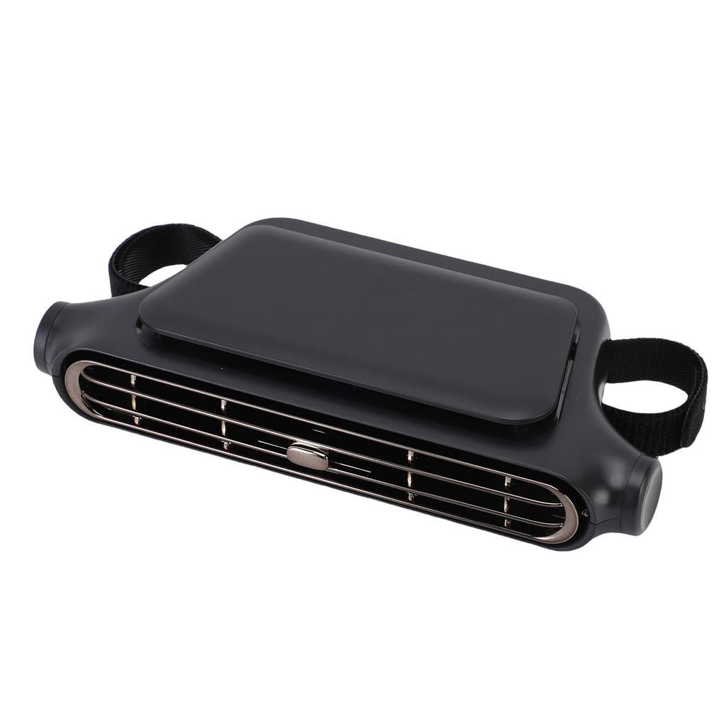 Car Mounted Seat Back Cooling Fan Bladeless Portable Vehicle Fan 3 Speed Car Seat Cooling Fan 3000mah Battery Powered for Driving