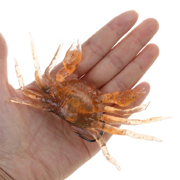 Simulation Crab Bait-with Sharp-Hook Artificial Soft Silicone-Lures Fishing-Lure