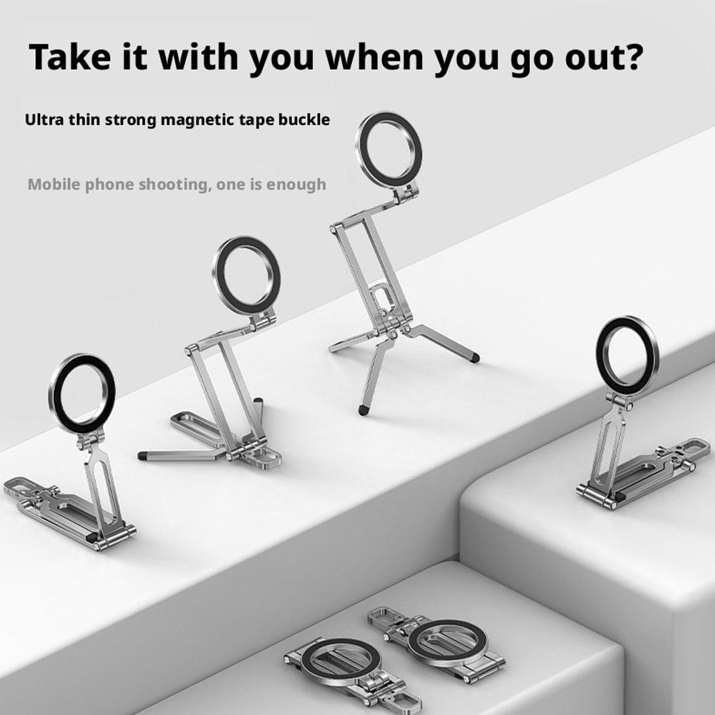 Universal Magnetic Airplane Phone Stand Holder 360° Rotate Travel Phone Mount Flexible Phone Clip Travel Phone Stand