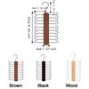 360° Rotating Wooden Tie Rack Space Saving Belt Storage Hanger Tie Storage Rack  Men