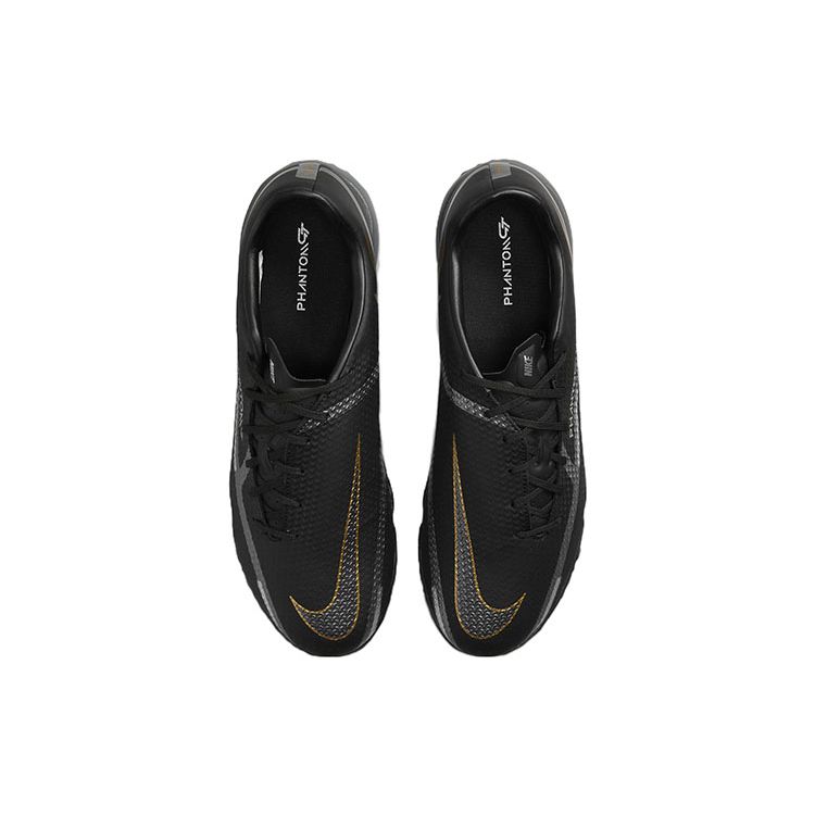 Nike Phantom GT 2 Academy Punta Redonda Cordones TF (Tacos de goma) Césped Artificial para Terreno Duro Antideslizante Duradero Soporte Zapatos de Fútbol DC0803-008