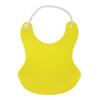 Baby Cute Solid Color Leak-Proof Silicone Drinking Eating Bib Feeding Apron