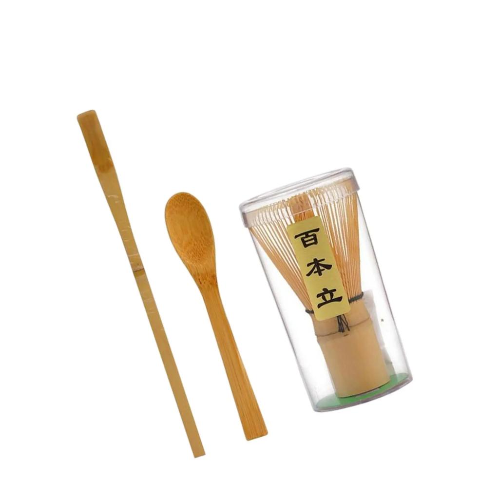 Matcha Whisk Set - (Chasen) Traditional Scoop (Chashaku)  Tea Spoon Traditional Cup Handmade From 100% Natural Bamboo