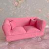Dollhouses Plush Miniature Sofa Furniture For Toyhouses Jewelry Box Design Safe Childrens Play