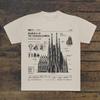 Sagrada Familia Technical Drawing Tee, Barcelona Architecture Gaudi T-Shirt, Spain Travel Gift