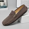 Men's Casual Leather Shoes Lightweight Loafers Moccasins Slip on Comfortable Driving Shoe