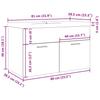 2 Piece Bathroom Furniture Set Rustic Wood Look Particleboard