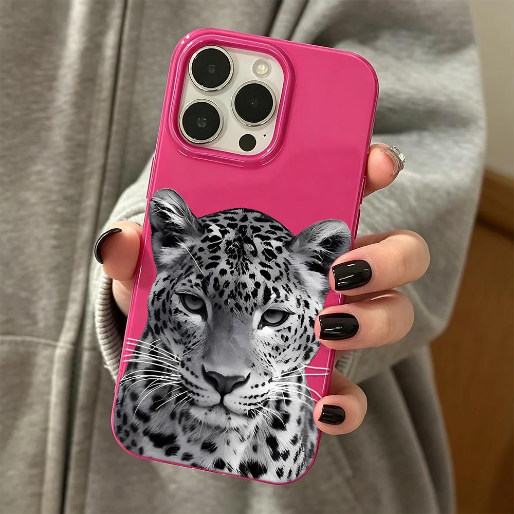 Cheetah Phone Case For Iphone 16 Pro Max 17 15 14 Plus 13 12 11 17Air Phone Cover Smooth Funda Coque