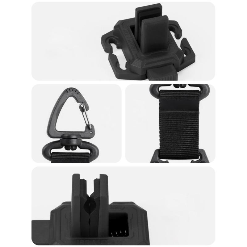 Spring Loaded Fishing Accessory With Rod Clamps Eyewears Holder Cable Organizers For Outdoor Lover