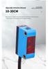 Square Background Suppression Laser Photoelectric Switch, Model SZ-BJ-30MFS-NO/NC, Visible Light Spot