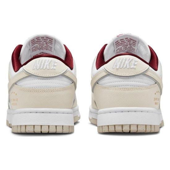 Nike Dunk Low SE Sisterhood Damen-Sneaker Weiß Teamrot Photon Dust DV1160-100