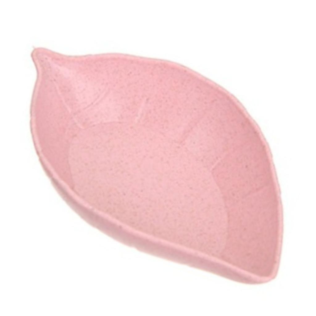 Small Dish Versatile Leaf Shaped Refreshing Color Safe Durable Seasoning Dish for Home Kitchen