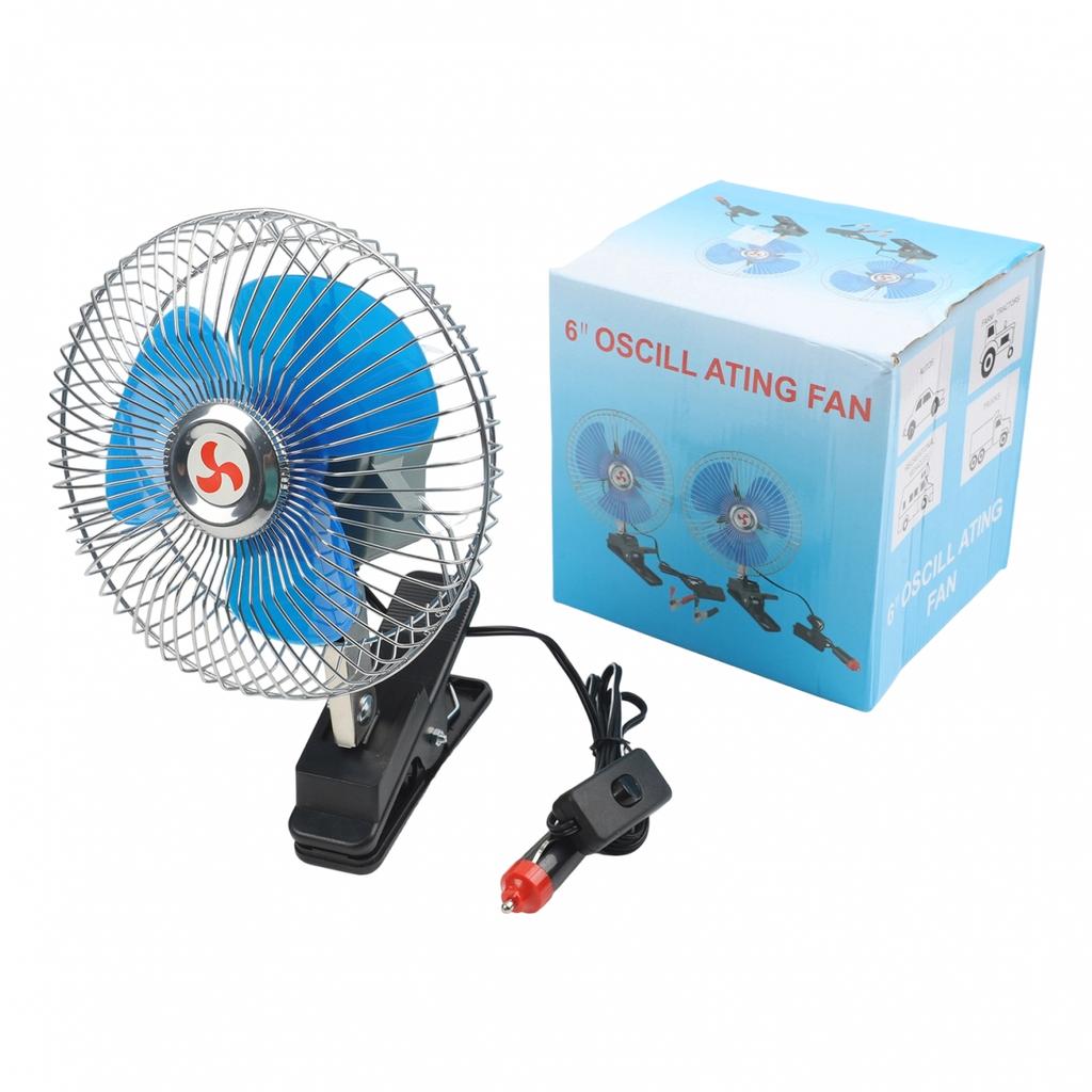 Verstellbarer Clip-Ventilator DC-Autolüfter LKW-Ventilator Automatischer Schwenkkopf