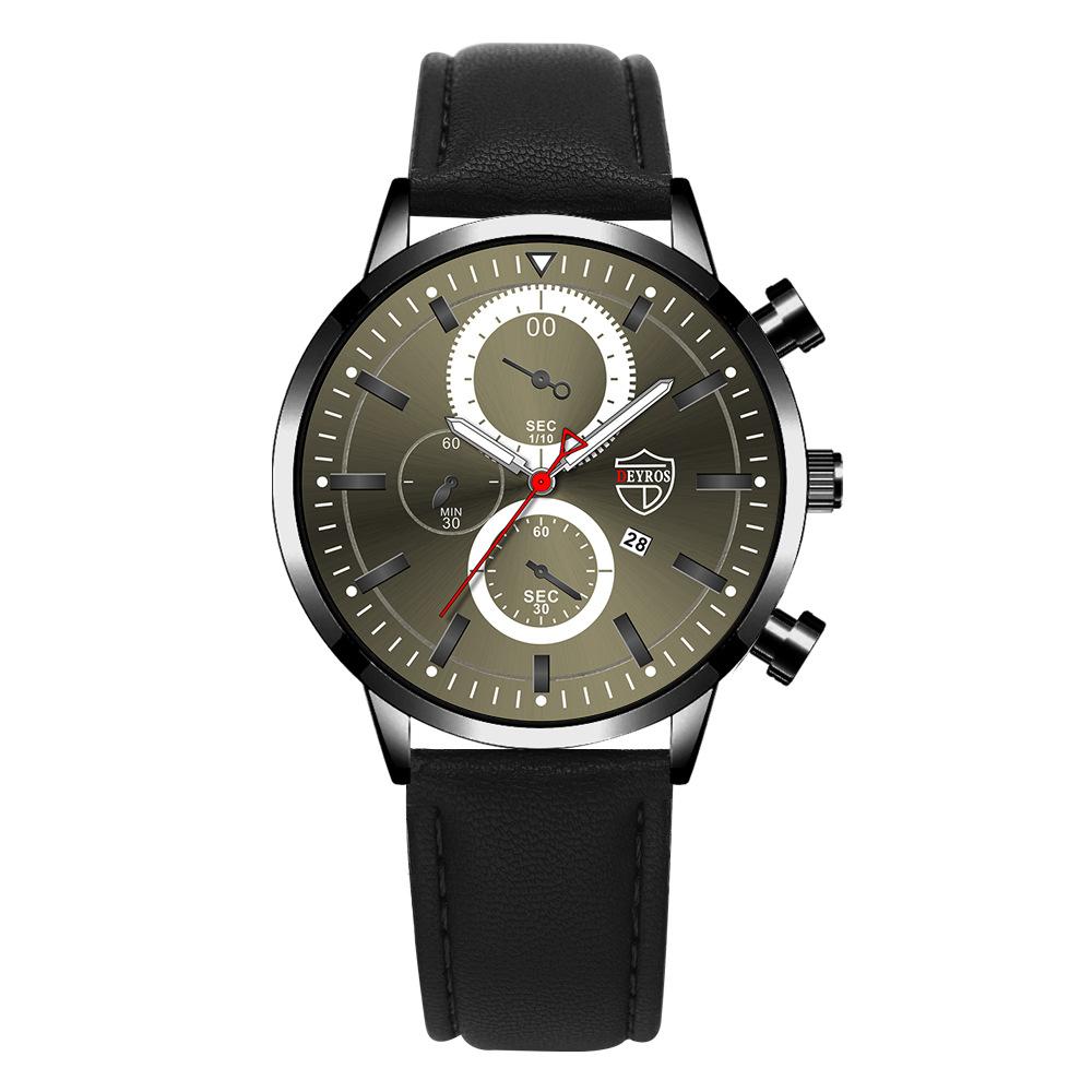 Steel Belt Watch Men'S Classic Automatic Luminous Calendar Quartz Watch