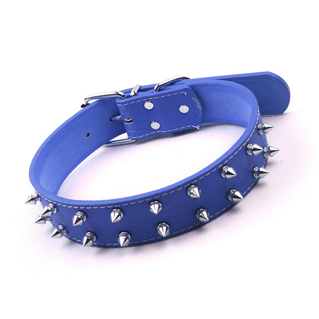 Collare Punk per Cani con Borchie in Pelle PU Collare Borchiato e Punteggiato per Cani Rivetti Collare per Animali Domestici per Cani di Taglia Media-Grande