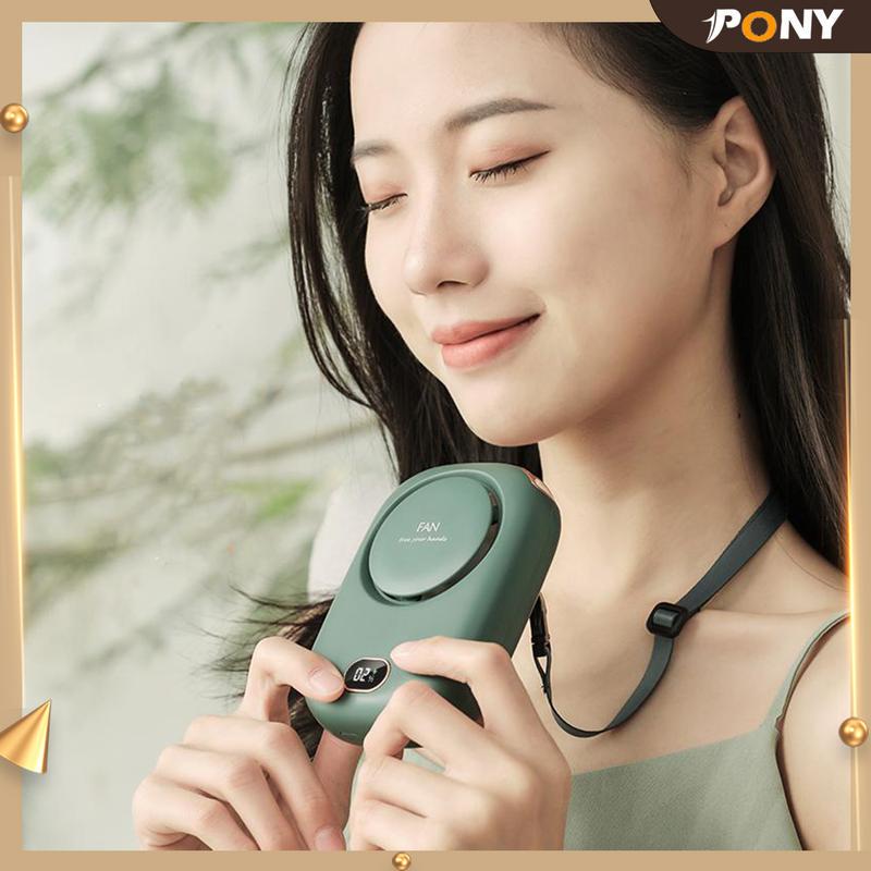 2026 Waist-Hanging Mini USB Fan: Powerful Wind, Customizable Logo, Neck-Hanging, USB Rechargeable