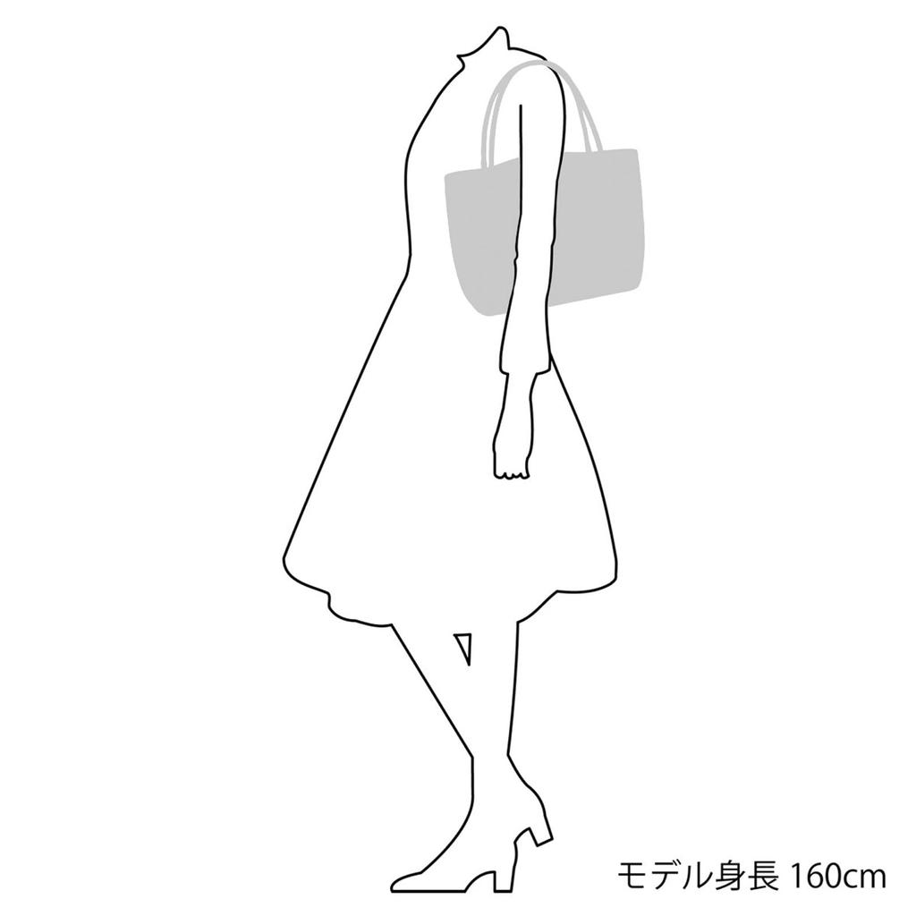 K mark tag bag compatible with A4 size Beige Stitch 15521 [Kitamura] semi-shoulder Y-1312 Women's Black/Sand [Black]