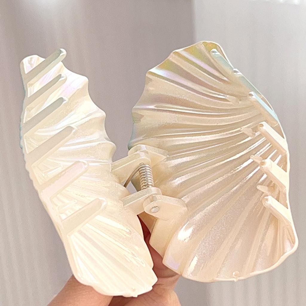 Hair Claw Clip Large Seashells Headgear Hair Claw Clamp Elegant Seashells Hair Holder Barrettes Strong Hold for Girls
