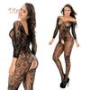 Lollipops Women Hot Sexy See-through Crotchless Off Shoulder Netted Bodystocking Sleepwear