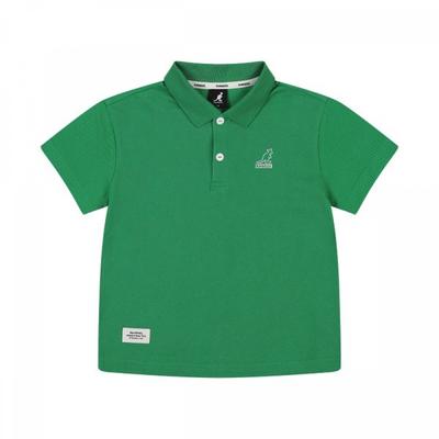 Kids Coolmax Pique Collar T shirT Green Sb 0002