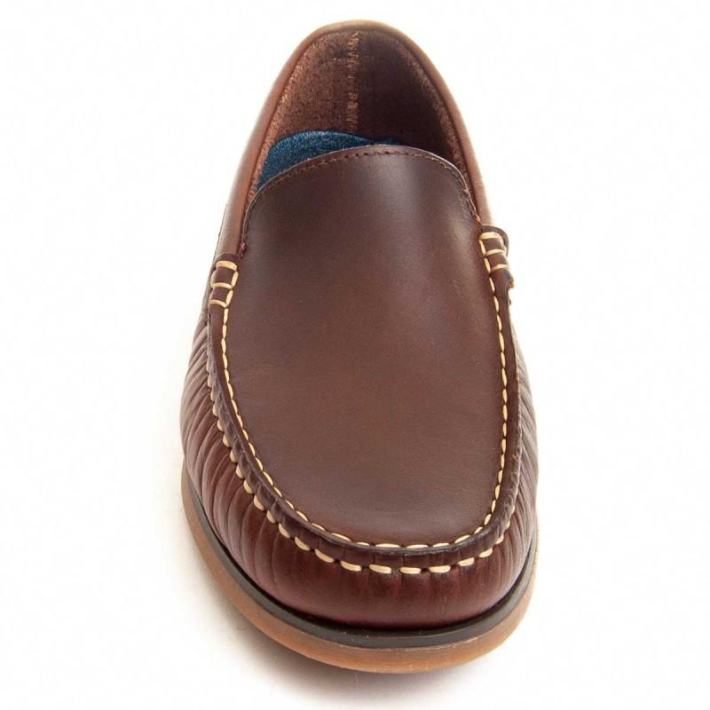 Lässiger Herren-Ledermokassin.  Purapiel  Mocca  89135