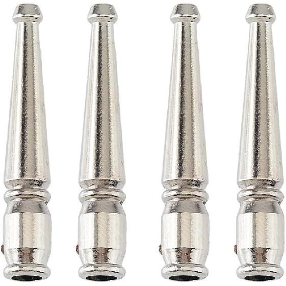 SUPERFINDINGS 4PCS Bolo Tie End Tips Replacement End Caps Bolo Tie Buckle Accessories Alloy Cord End for Bolo Tie Making DIY, 3.7cm, Inner Diameter: