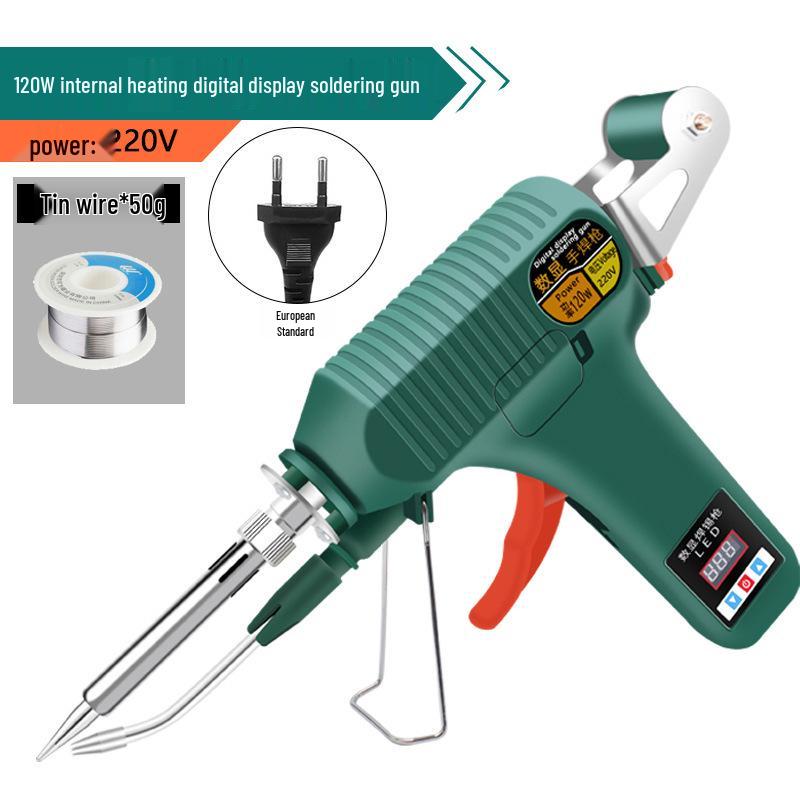 High-Power 80W Digital Display Soldering Gun with Automatic Tin Feeding